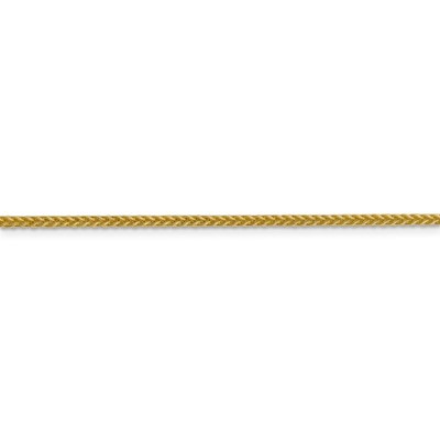 Pre-owned Superdealsforeverything Real 14kt Yellow Gold 2mm Semi-solid 3-wire Wheat Chain; 20 Inch; Lobster Clasp