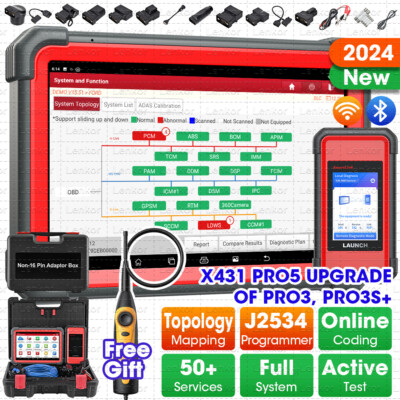  20% OFF LAUNCH X431 PRO 5 PAD V+ Diagnostic Scanner Tool J2534 2 Years Update