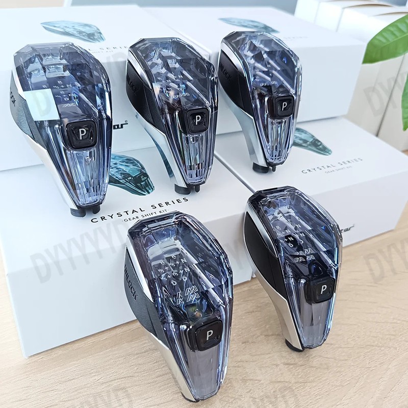 3 PCS Crystal Gear Shift Knob Handle Rod Lever For BMW G30 G01 G02 F01 F25 F26 F
