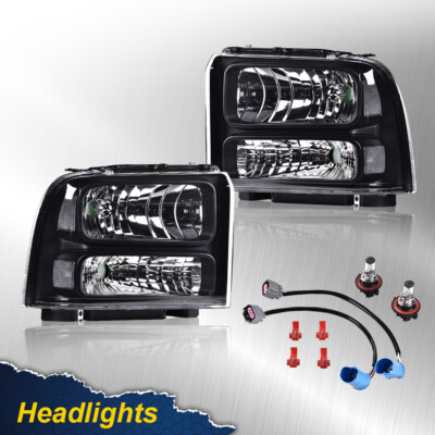 Fit For 1999-2004 Ford Super Duty F250/F350 Excursion Conversion Headlights Lamp