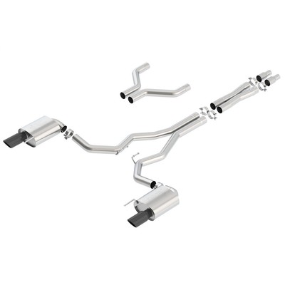 Borla 140630BC ATAK Stainless Cat Back Exhaust for 15-17 Ford Mustang GT 5.0L V8