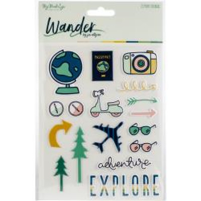 #50 My Mind's Eye WANDER BY JEN ALLYSON 23 PUFFY STICKERS