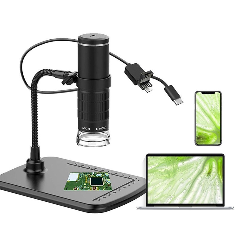 1000X Digital Microscope HD LED USB WiFi Microscope for Smar