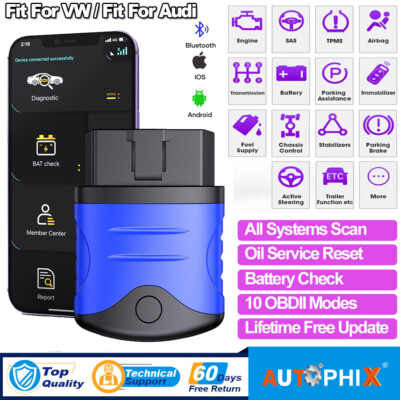 AUTOPHIX OBD2 Code Reader Car All Systems Diagnostic Tool fit for IOS & Android