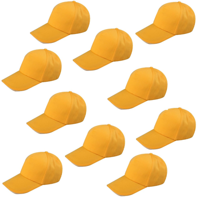 Plain yellow best sale hat