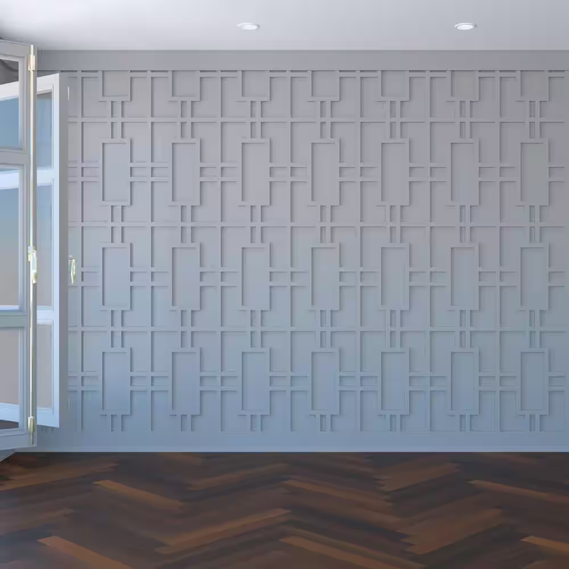 Decorative Wall Panel PVC Fretwork Large Hastings 15x23 Modern Accent Decor Art