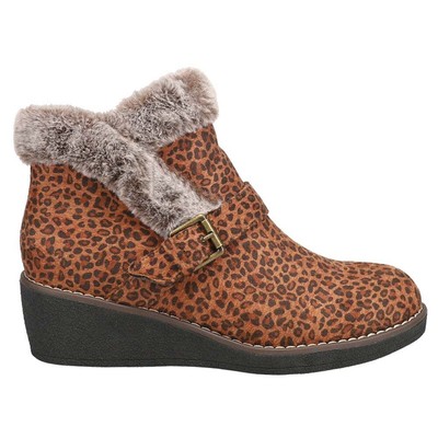

Женские коричневые повседневные ботинки на танкетке Corkys Chilly Leopard 80-9968-SMLP, Коричневый, Corkys Chilly Leopard Wedge Booties