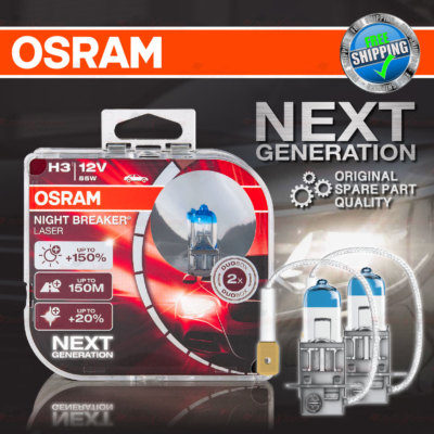2x H3 453 +150% Headlight OSRAM Night Breaker LASER NEXT GENERATION Bulb 64151NL