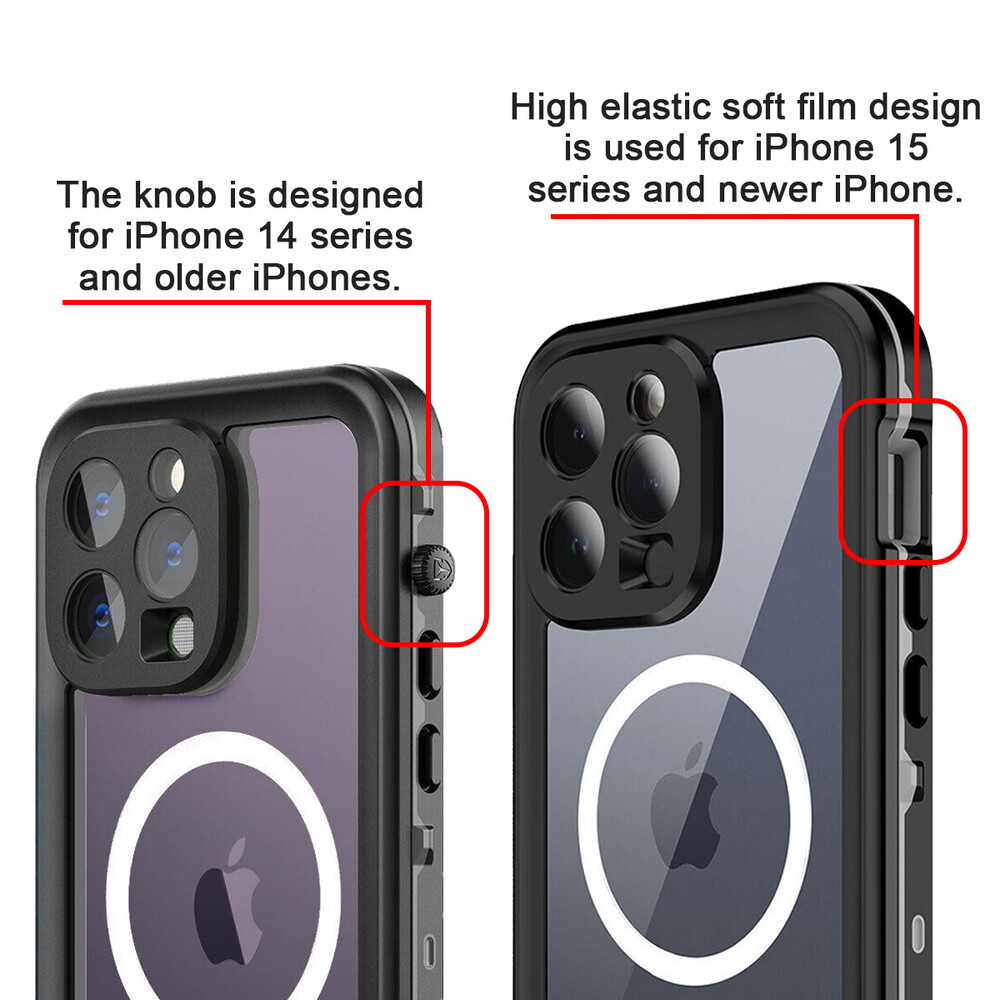 IP68 Underwater Waterproof Case for iPhone 16 15 14 13 Pro