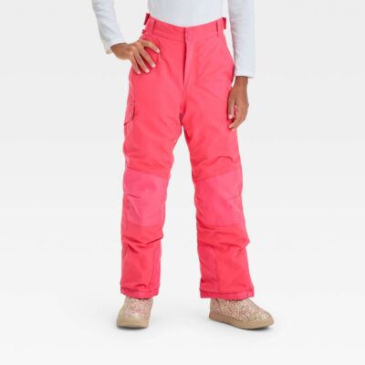 Kids Solid Snow Pants - All In Motion Pink XL Plus