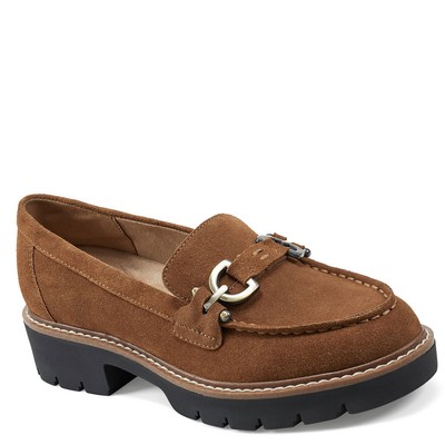 

Женские слипоны Easy Spirit Kinndle 6,5 C/D США — средний коричневый/замша, Medium brown/suede