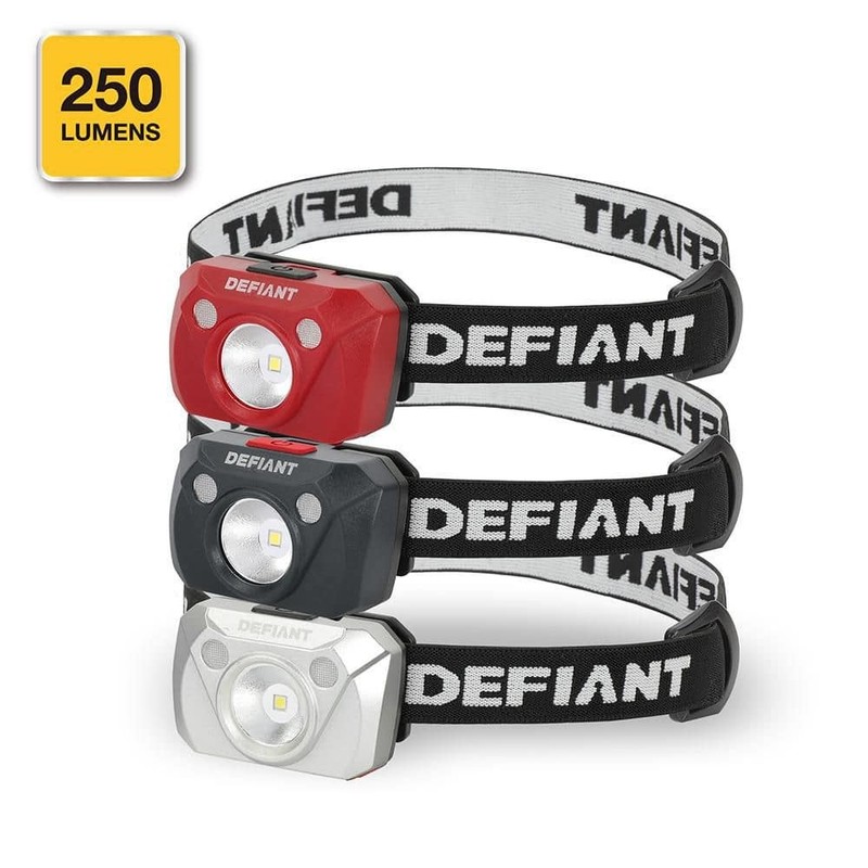 Defiant 3-Pack 250lm Headlight-3 x 3AAA Battery | eBay