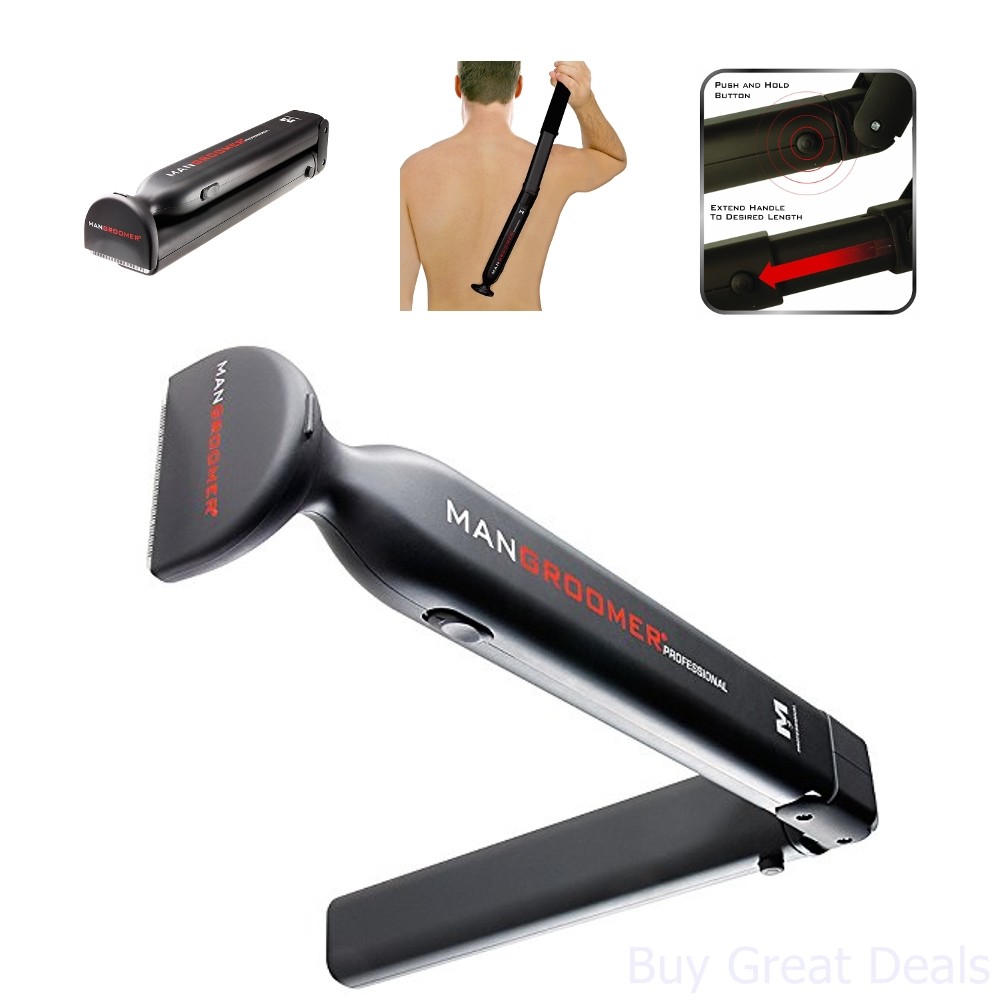 Mens Body Trimmer Shaver Electric Razor Back Hair Mangroomer Self