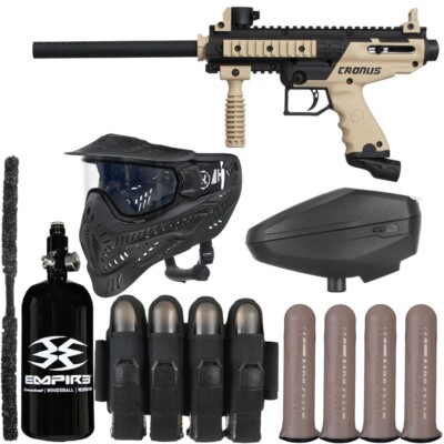 NEW Tippmann Cronus Basic Rivalry Paintball Gun Package Kit - (Tan/Black)