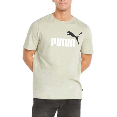 

Puma Ess 2 Col Logo Футболка с круглым вырезом и короткими рукавами Мужские зеленые повседневные топы 586641, Зеленый, Puma Ess 2 Col Logo Crew Neck Short Sleeve T-Shirt
