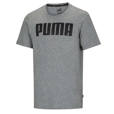

Мужские повседневные топы Puma Ess Logo с круглым вырезом и короткими рукавами размера  85474203, Grey, Puma Ess Logo Crew Neck Short Sleeve T-Shirt