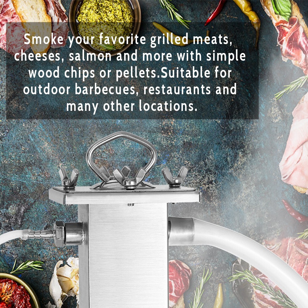 Marada Cold Smoke Generator 10L Hot Smoking 21IN BBQ Smoker Smoke Food Meat