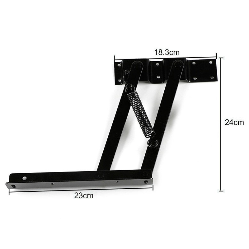 2 x Klappscharnier Klappenhalter Klappenbeschlag für Lift Up Tisch neu