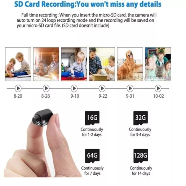 X5 Mini Camera HD 1080P Wireless WiFi Cam with Loop Recording for Home & Outdoor - Image 23