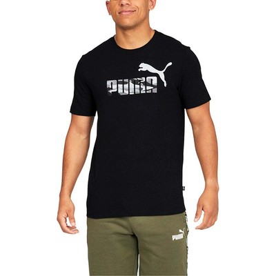 

Puma Essential 2 Col Camo Logo Мужская футболка с круглым вырезом и короткими рукавами Размер  Casua, Черный, Puma Essential 2 Col Camo Logo Crew Neck Short Sleeve T-Shirt