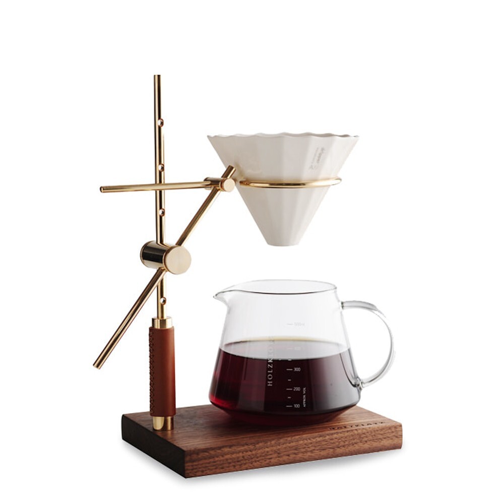 HOLZKLOTZ Adjustable Coffee Dripper Stand Gold Hand Drip Set