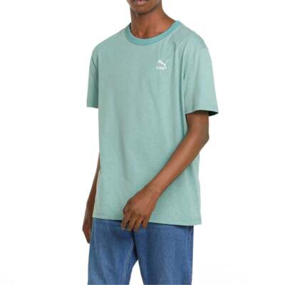 

Мужские синие повседневные топы Puma Classics Heather с круглым вырезом и короткими рукавами 53680, Синий, Puma Classics Heather Crew Neck Short Sleeve T-Shirt