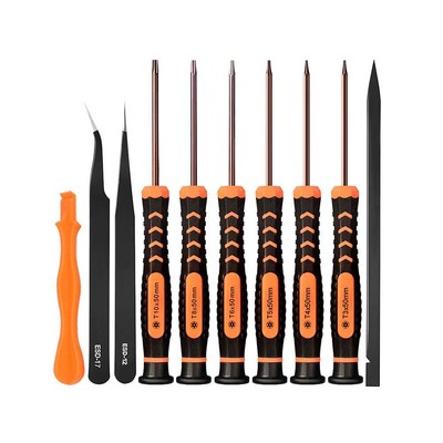 10 in 1 Torx Screwdriver Set with T3 T4 T5 T6 T8 T10 Security Torx Bit & ESD ...