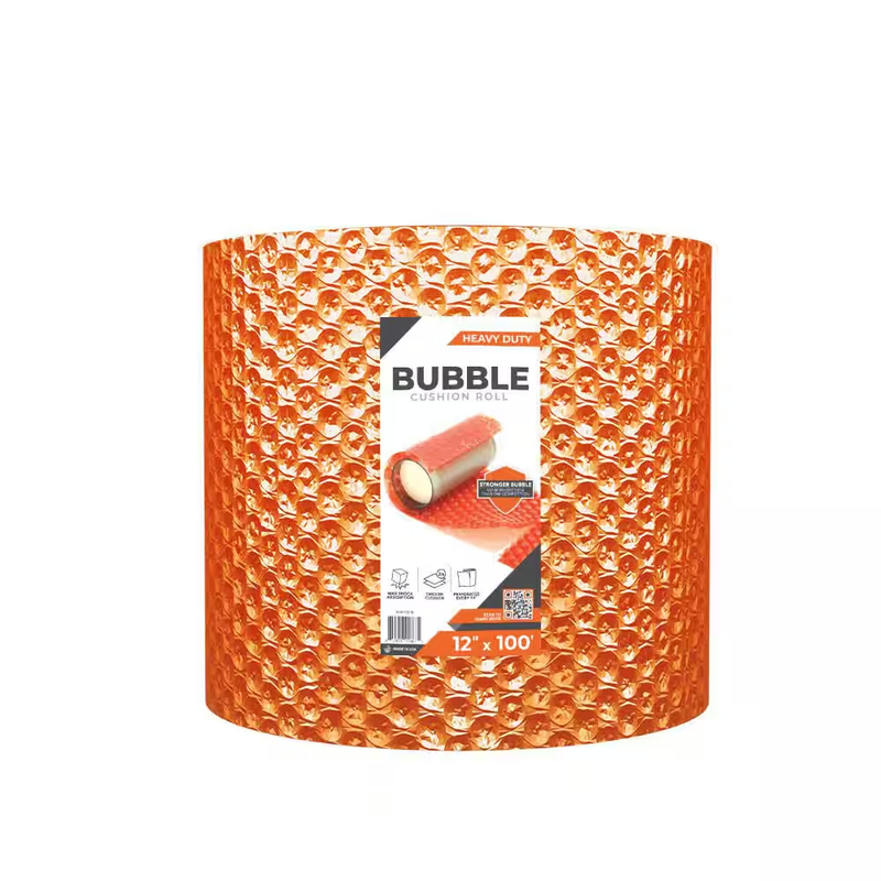 Bubble Cushion Wrap Roll 5/16 in x 12 in x 100 Ft Packing Moving Shipping