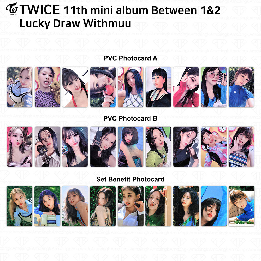 TWICE 11th Mini Album Between 1&2 Lucky Draw Set Benefit