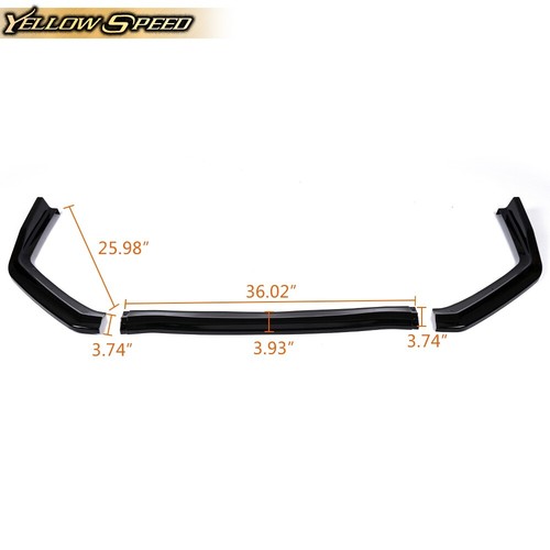 3Pcs Front Bumper Body Lip Fit For 2015-2020 Subaru WRX STi CS-Style Painted New