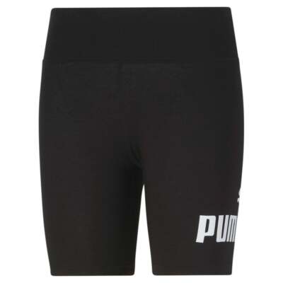 

Puma Ess 7 Logo Bike Shorts Женские черные повседневные спортивные штаны 67283601, Черный, Puma Ess 7" Logo Bike Shorts