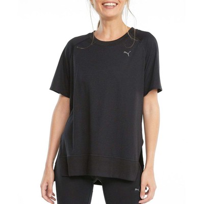 

Женская футболка Puma Studio Trim Crew Neck Размер  Повседневная 520983-01, Черный