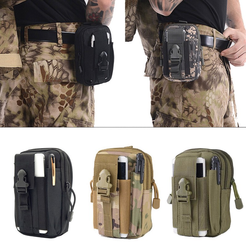 Tactical Molle Sac Ceinture Taille Pack Sac Militaire Nylon Taille Pack Poche Pour Téléphone
