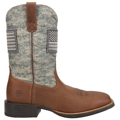

Зеленые повседневные мужские ботинки Ariat Sport Patriotic Pull On Square Toe 10023359, Зеленый, Ariat Sport Patriotic Pull On Square Toe