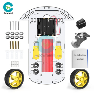 Avoidance Tracking Smart Robot Car Chassis Kit Ultrasonic DIY Module Kits