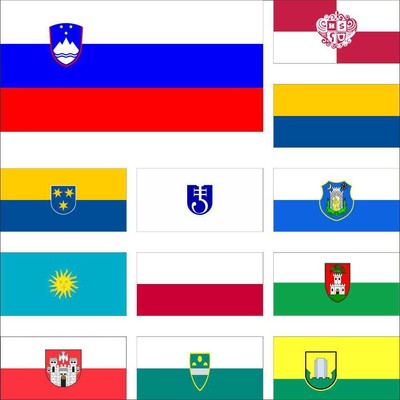 999 Slovenia Flag Braslovce Celje Jesenice Kamnik Kranj Ljubljana Maribor Velenj