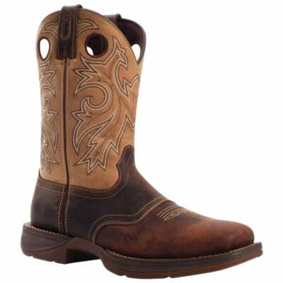 

Мужские коричневые повседневные ботинки Durango Rebel Square Toe Cowboy DB4442, Коричневый, Durango Rebel Square Toe Cowboy