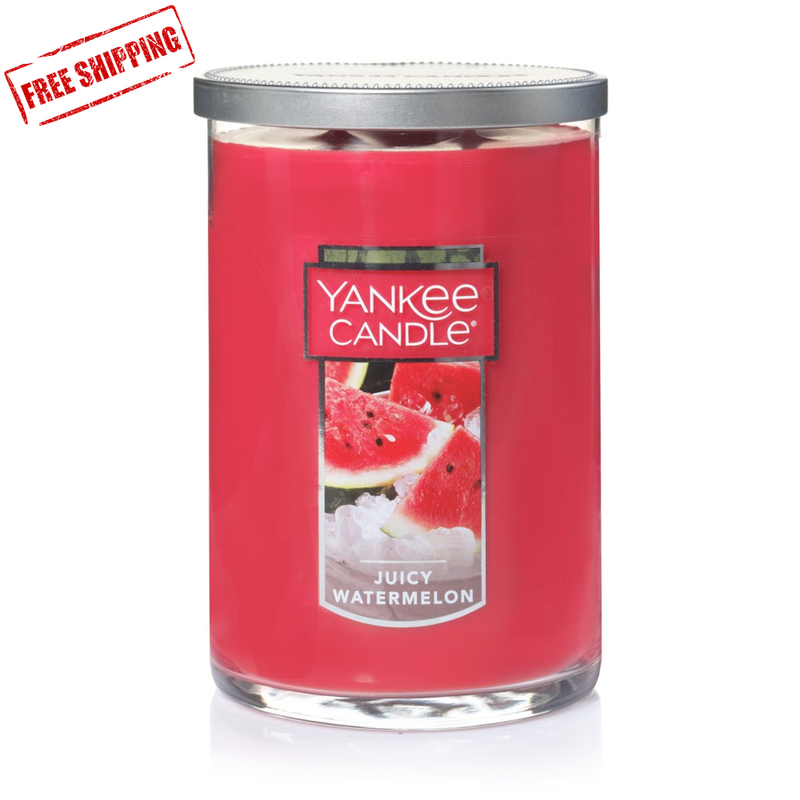 Yankee Candle Juicy Watermelon Large 2-Wick Tumbler Summer Refresher Fragrance