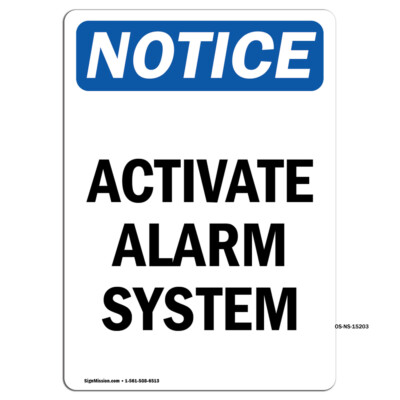 Osha Notice Sign Metal Plastic Decal