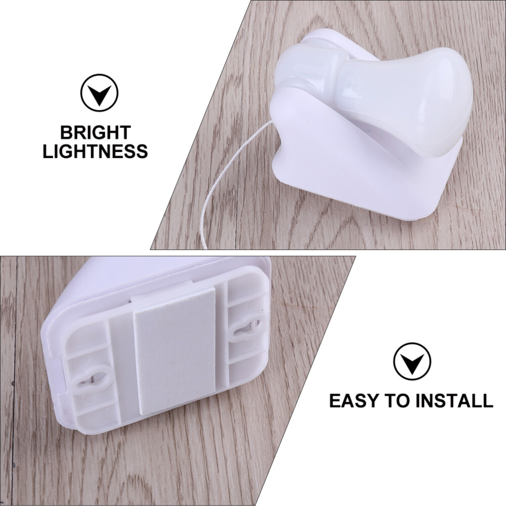 Portable Pull Cord LED Bulb Closet Lamp Night Light Battery