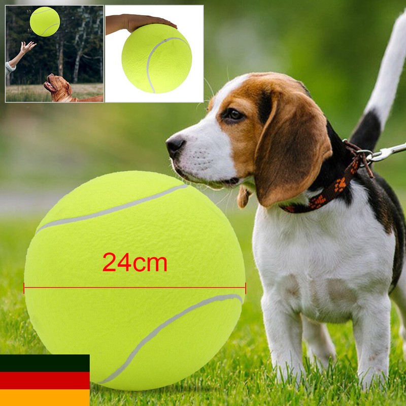 24CM Hund TennisBall Hundespielzeug Bälle Hunde Spielzeug große haustier Wurfbal