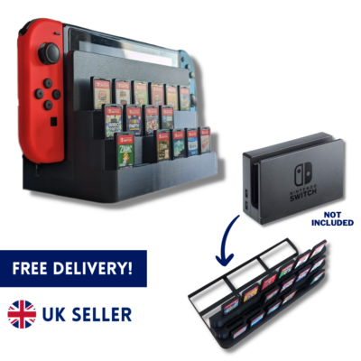 Nintendo Switch Stand Console And Game Display Stand 3D Printed