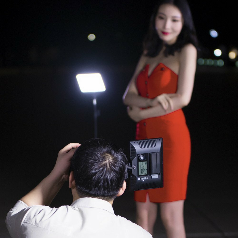 LED Video Light Camera Light, Portable Camcorder Light Panel, 3200K/5600K