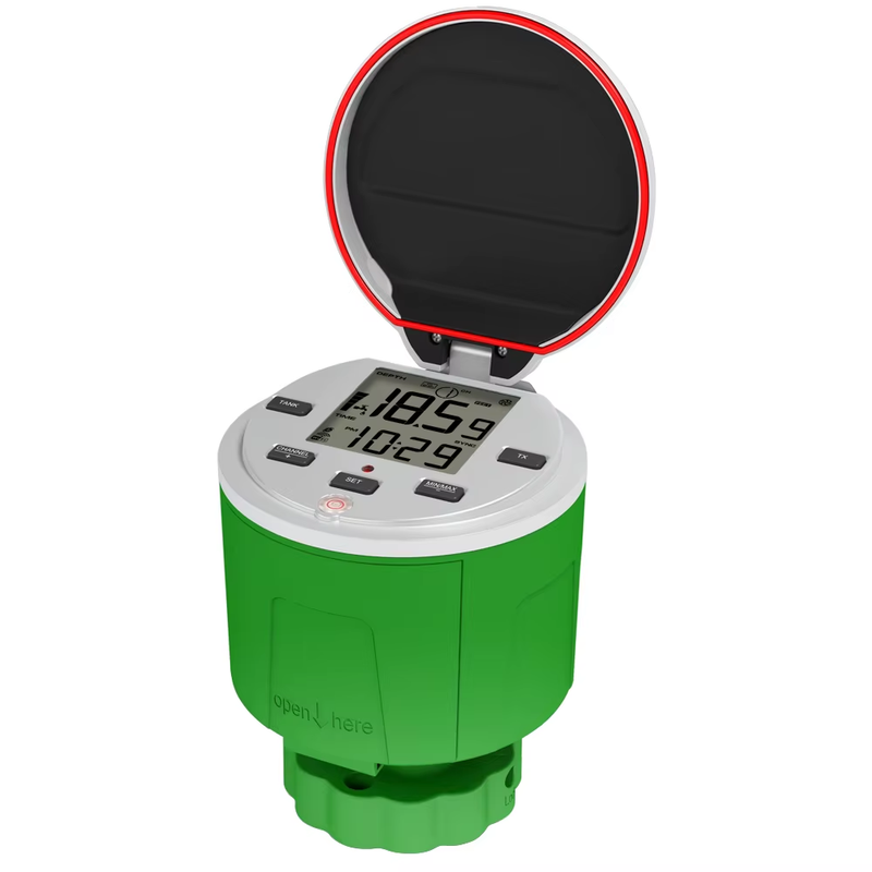 Ultrasonic Level Guage Setup Wireless LCD Display Water Tank Liquid Meter Temper