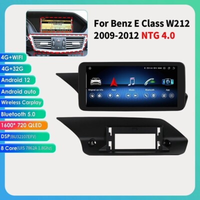 Android Car GPS Stereo Navi For Benz E Class W212 Carplay Radio NTG4.0 8Core DSP