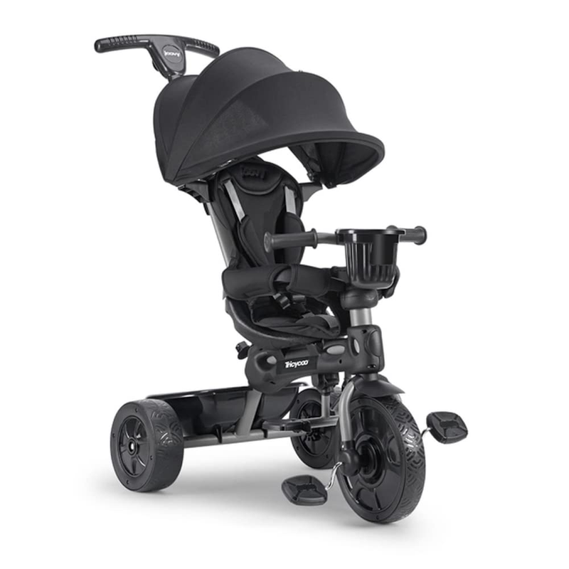 Joovy Tricycoo 4.1 Kid'S Tricycle, Push Tricycle, Toddler Trike, 4 Stages, Black