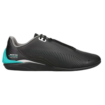 Puma Mapf1 Drift Cat Decima Перфорированные мужские черные кроссовки на шнуровке Повседневная обувь