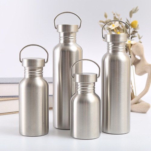 Flask With Handle Portable Single Layer Water Bottle
