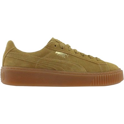 

Мужские бежевые кроссовки Puma Suede Metallic Platform Повседневная обувь 364718-01, Бежевый, Puma Suede Metallic Platform