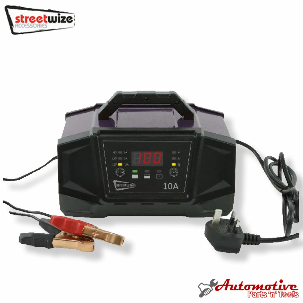 Pro Garage Digital Battery Car Bike Smart Automatic Charger Fast & Trickle 612v eBay